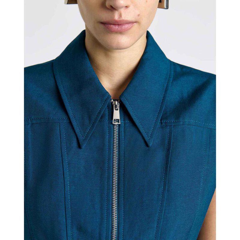 Cue Linen Blend Panelled Midi Dress image number 2